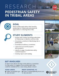 FHWA Pedestrian Study in Tribal Areas